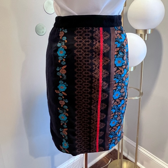 Anthropologie Dolan Left Coast Collection Jacquard Pencil Skirt - Picture 3 of 11